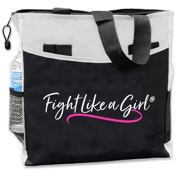 Script Dakota 5-Pocket Tote Bag Breast Cancer Awareness, V :> - Picture 1 of 10